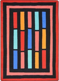 Joy Carpets Kid Essentials Traffic Jam Red